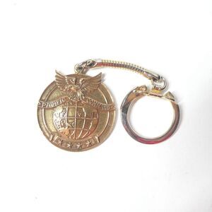 Pacific Command Keychain US Military Vintage Brass